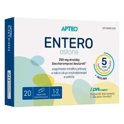 APTEO Entero Shield 250 mg, 20 capsule — preț și oferte