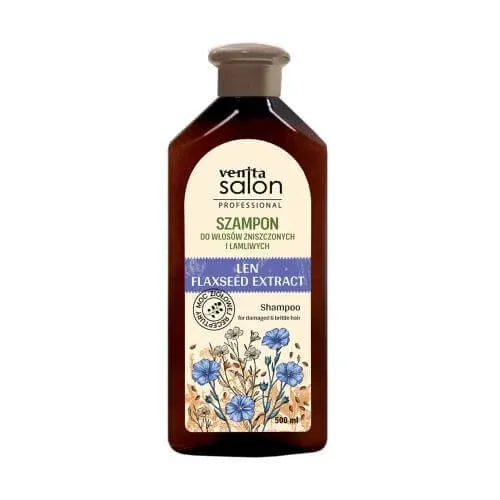 Șampon profesional VENITA Salon cu in pentru păr deteriorat și fragil, 500ml — preț și oferte