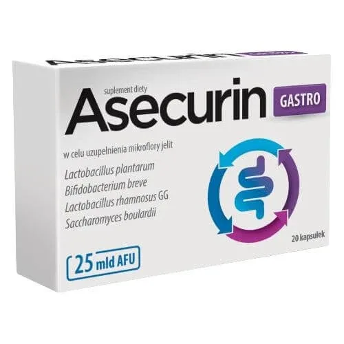 Asecurin Gastro, 20 capsule AFLOFARM — preț și oferte