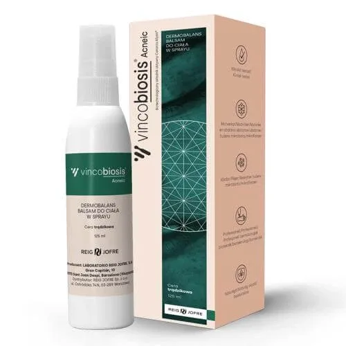 Vincobiosis Acneic Dermobalans Loțiune de corp Spray pentru pielea predispusă la acnee, 125 ml — preț și oferte
