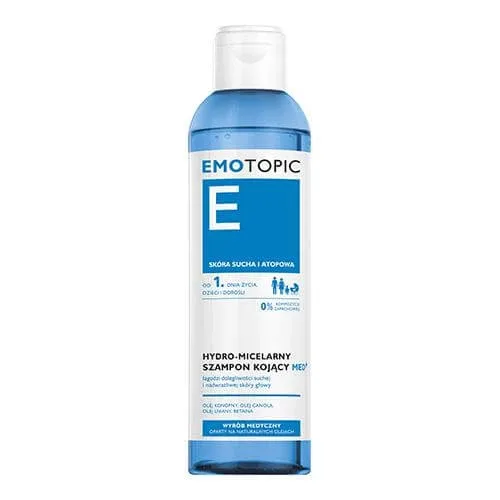 Emotopic Med+ Șampon hidromicelar calmant pentru utilizare frecventă, 250 ml — preț și oferte