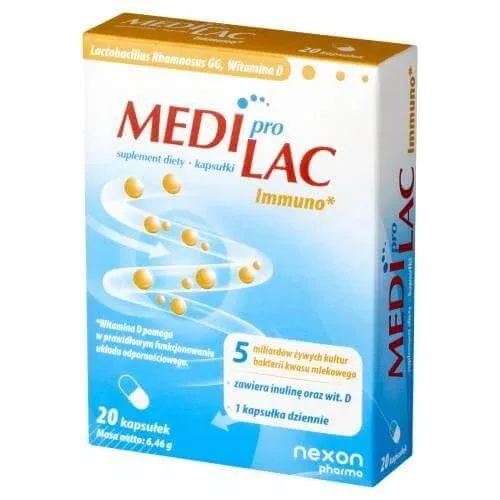 Mediprolac Immuno, 20 capsule Nexon Pharma — preț și oferte