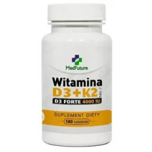 MedFuture Vitamina D3 + K2 MK-7 Forte 4000IU, 120tabl.