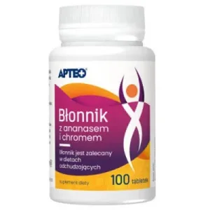 APTEO Fibre cu ananas + crom, 100 comprimate