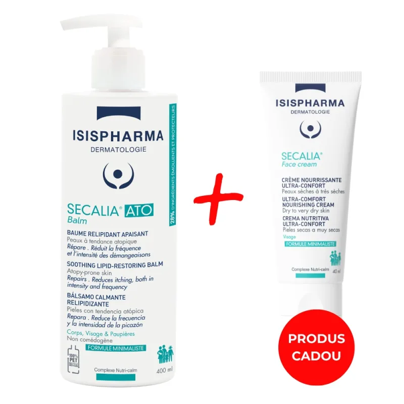 Isis Pachet Secalia Ato Balm 400ml + Secalia Face Cream 40ml ISISPHARMA — preț și oferte