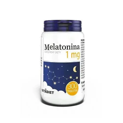 VITADIET Melatonină 1mg, 300 comprimate — preț și oferte