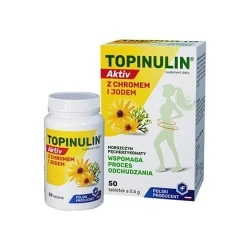Topinulin Aktiv cu crom și iod - 50 comprimate Farmapol — preț și oferte