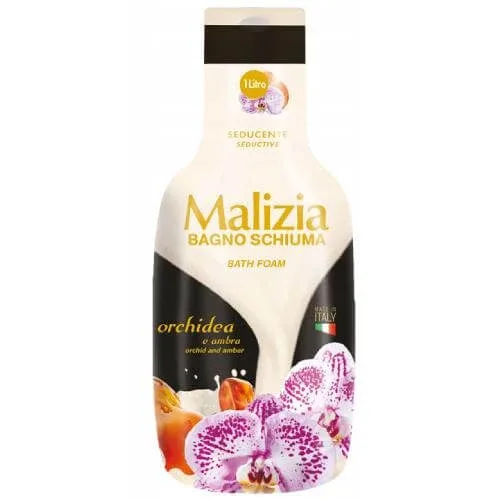 Malizia Loțiune de baie cu orhidee și chihlimbar, 1000ml — preț și oferte