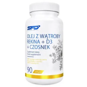 SFD Shark Liver Oil + D3 + usturoi, 90 caps