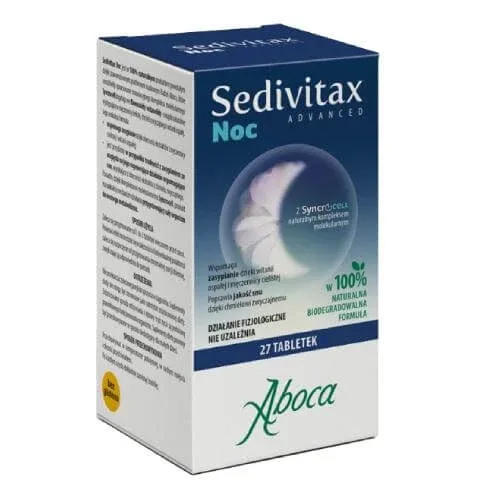 Aboca Sedivitax Night Advanced, 27 comprimate — preț și oferte