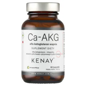 Ca-AKG, alfa-cetoglutarat de calciu, 60 capsule, Kenay