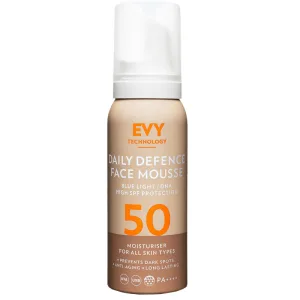 EVY TECHNOLOGY Daily defence face mousse SPF50+ X 75ml