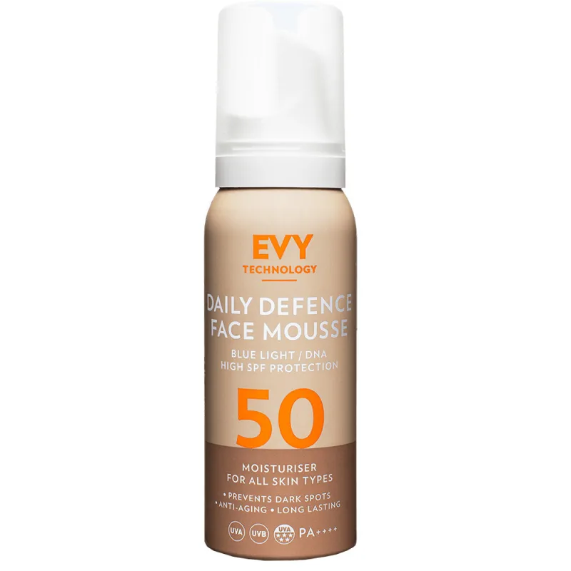 EVY TECHNOLOGY Daily defence face mousse SPF50+ X 75ml — preț și oferte