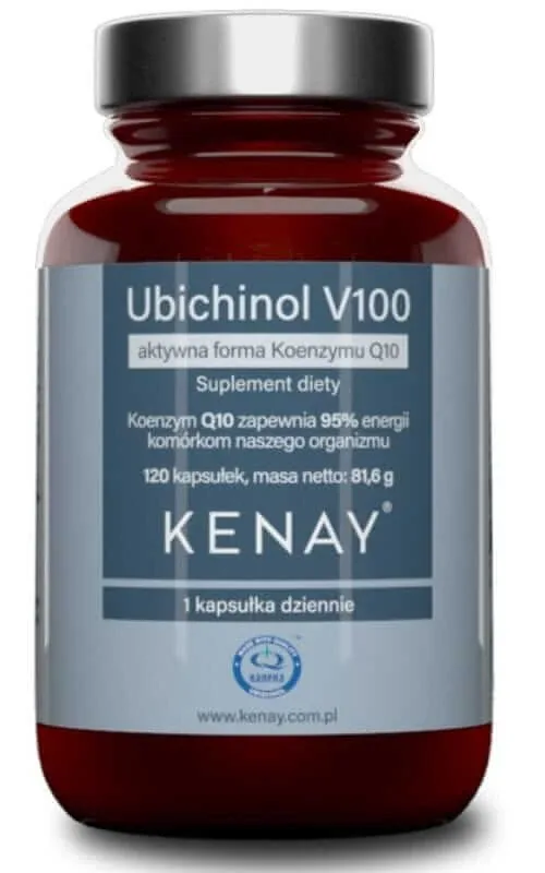 Ubiquinol V100 formă activă de coenzima Q10 (120 capsule) Kenay — preț și oferte