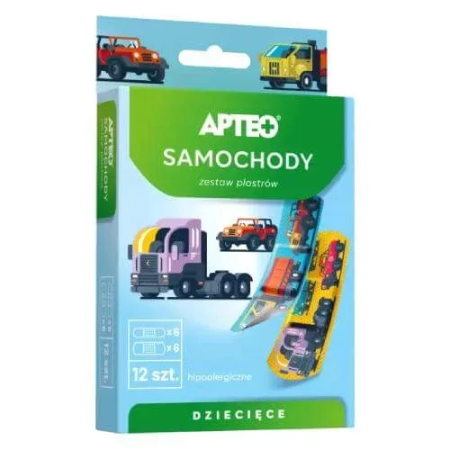 APTEO CARE Plasturi pentru copii - mașini, 12 bucăți — preț și oferte
