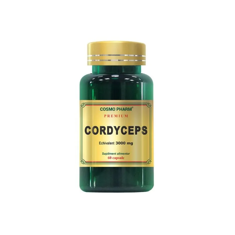 Cosmopharm Premium Cordyceps 300 mg, 60 capsule — preț și oferte