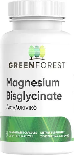 Green Forest Magneziu Bisglicinat 200mg 120 capsule pe bază de plante — preț și oferte
