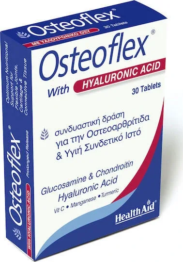 Health Aid Osteoflex with Hyaluronic Acid Supliment pentru Sănătatea Articulațiilor & Oaselor 30 file — preț și oferte