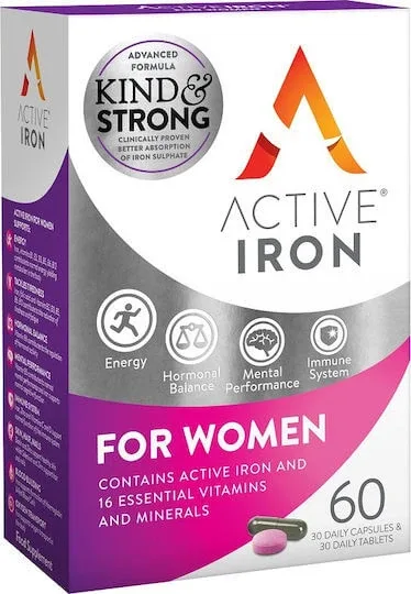 Active Iron Fier Pentru Femei 30 Comprimate 30 Capsule — preț și oferte