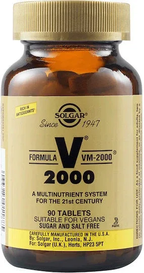 Solgar Formula VM-2000 Multivitamină pentru Energie & Întărirea Sistemului Imunitar 90 Tablete — preț și oferte