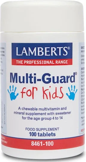 Lamberts Multi-Guard For Kids Multivitamină pentru Energie & Întărirea Sistemului Imunitar 30 Tablete