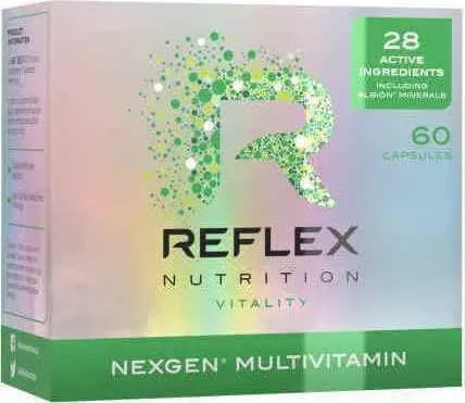Reflex Nutrition Nexgen Multivitamin Multivitamină pentru Energie, Întărirea Sistemului Imunitar & Sistemul Nervos 60 capace — preț și oferte