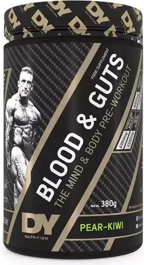 Dorian Yates Blood & Guts Supliment Pre Workout 380gr Kiwi Pear - Kiwi Piersică — preț și oferte