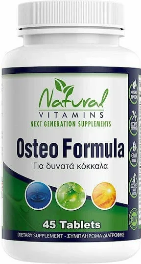 Natural Vitamins Osteo Formula Supliment pentru Sănătatea Oaselor 45 file — preț și oferte