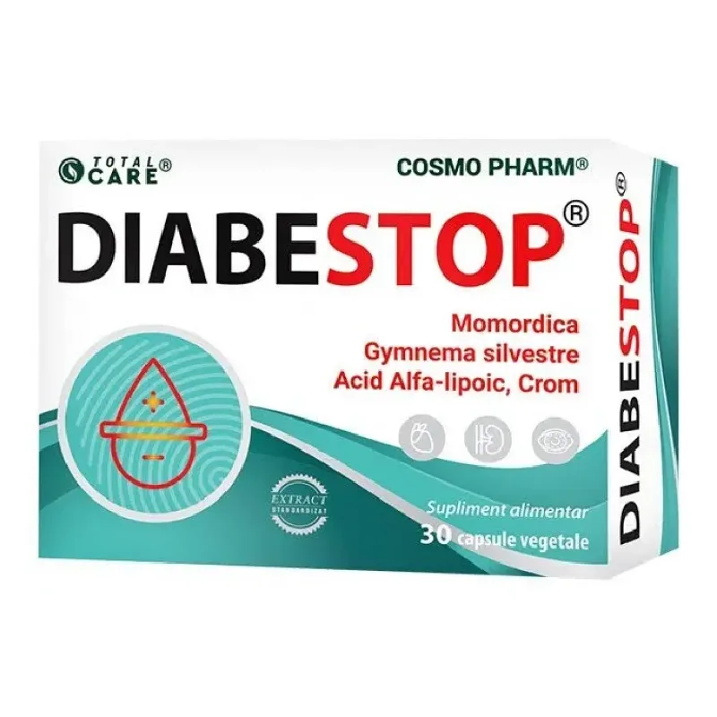 Diabestop 30 capsule, CosmoPharm — preț și oferte