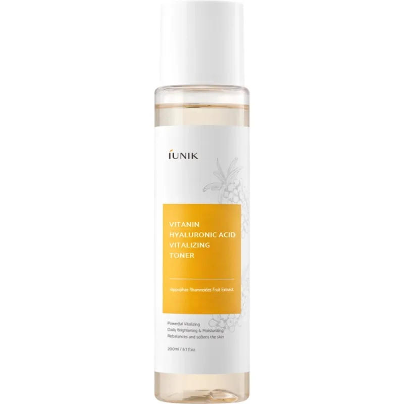 IUNIK Vitamin Hyaluronic Acid Toner revitalizant – hidratare si luminozitate, 200 ml — preț și oferte