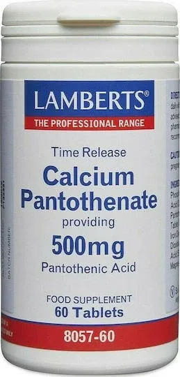 Lamberts Pantothenat De Calciu 500mg 60 Comprimate — preț și oferte