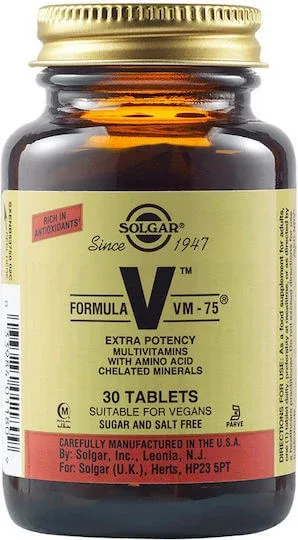 Solgar Formula VM-75 Multivitamină pentru Energie 30 Tablete — preț și oferte