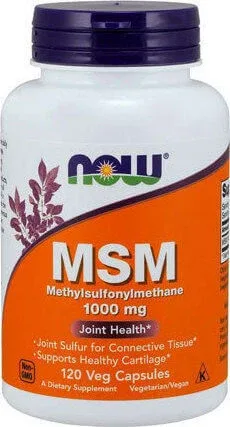 Now Foods Msm 1000mg Supliment pentru Sănătatea Articulațiilor & Oaselor 120 capsule veget — preț și oferte