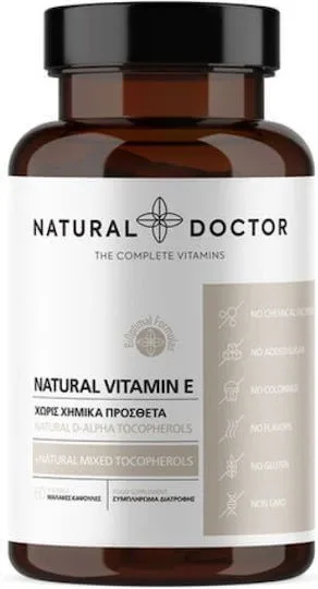 Natural Doctor Vitamin E Vitamina pentru Pielea & Acțiune Antioxidantă 418iu 60 softgels — preț și oferte