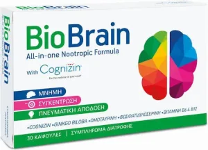 BioAxess Bio Brain With Cognizin Supliment pentru Memorie 30 capace