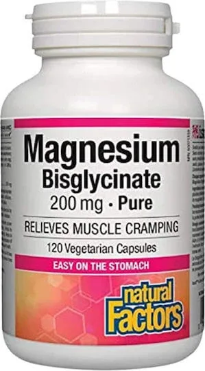 Natural Factors Magnesium Bisglycinate 200mg 120 capsule veget — preț și oferte