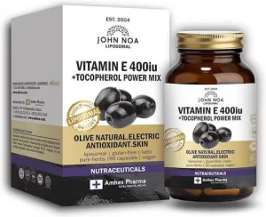 John Noa Liposomal Vitamin E Vitamina pentru Pielea & Acțiune Antioxidantă 400iu 90 capsule veget