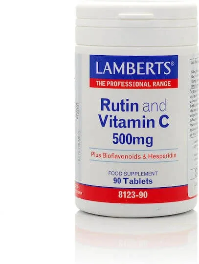 Lamberts Rutin and Vitamin C Multivitamină pentru Energie & Întărirea Sistemului Imunitar 500mg 90 Tablete — preț și oferte