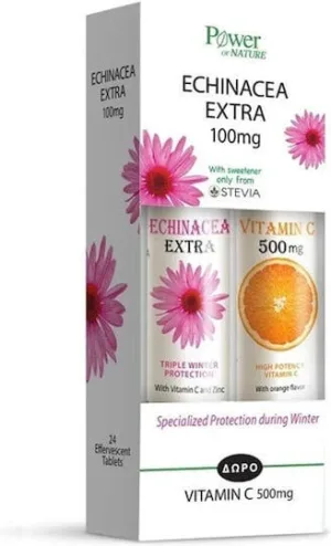 Power Health Echinacea Extra & Vitamin C 100mg Supliment pentru Întărirea Sistemului Imunitar 40 file de ef