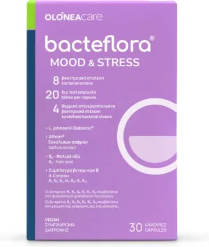 Olonea Bacteflora Mood & Stress Supliment pentru Memorie 30 capace