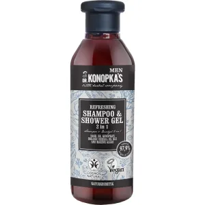Sampon si gel de dus revigorant 2in1 MEN, 280 ml, Dr. Konopkas