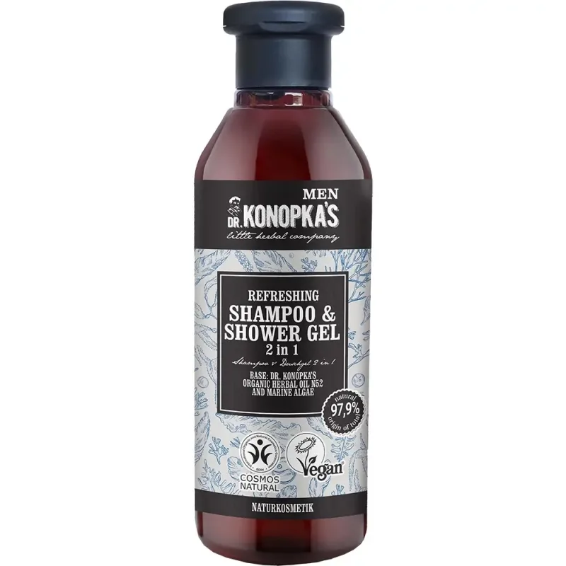 Sampon si gel de dus revigorant 2in1 MEN, 280 ml, Dr. Konopkas Dr. KONOPKA'S — preț și oferte