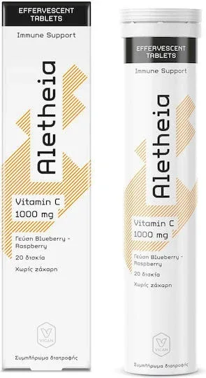 Vican Aletheia Vitamin C 1000mg Supliment pentru Întărirea Sistemului Imunitar 20 file de ef Afine de zmeură — preț și oferte