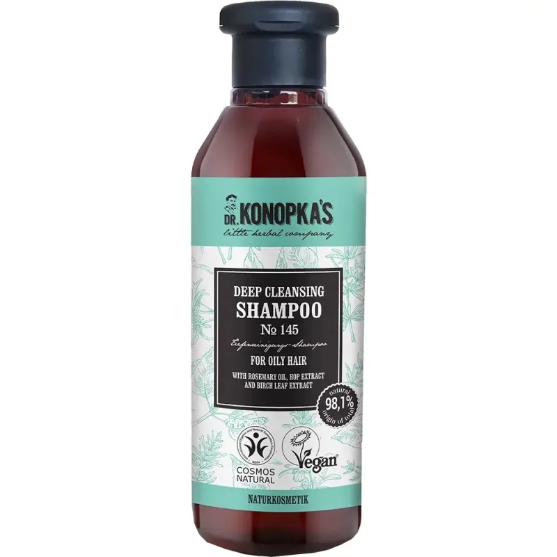 Sampon pentru curatare profunda Nr.145 – volum si prospetime pentru par gras, 280 ml, Dr. Konopka's — preț și oferte