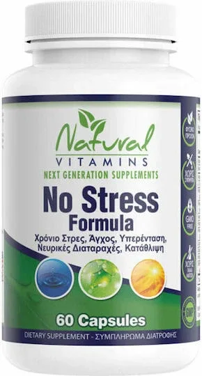 Natural Vitamins No Stress Formula Supliment pentru Anxietate 60 capace