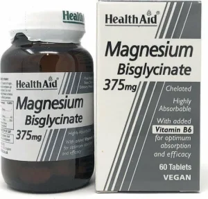 Health Aid Magneziu Bisglicinat 375mg 60 comprimate