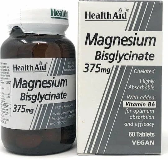 Health Aid Magneziu Bisglicinat 375mg 60 comprimate — preț și oferte