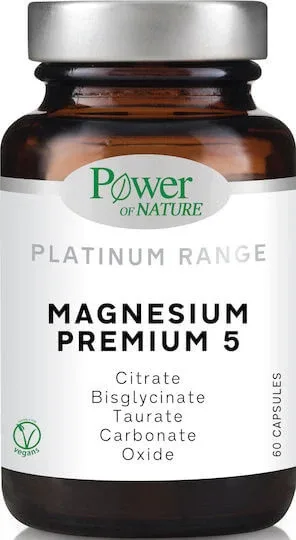 Power Of Nature Platinum Range Magneziu Premium 5 60 Capsule — preț și oferte