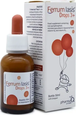 PharmaQ Ferrum Iasis Picături 3 + Fier 30ml
