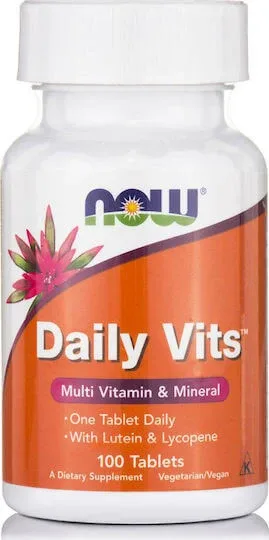 Now Foods Daily Vits Multivitamină pentru Energie 100 Tablete — preț și oferte